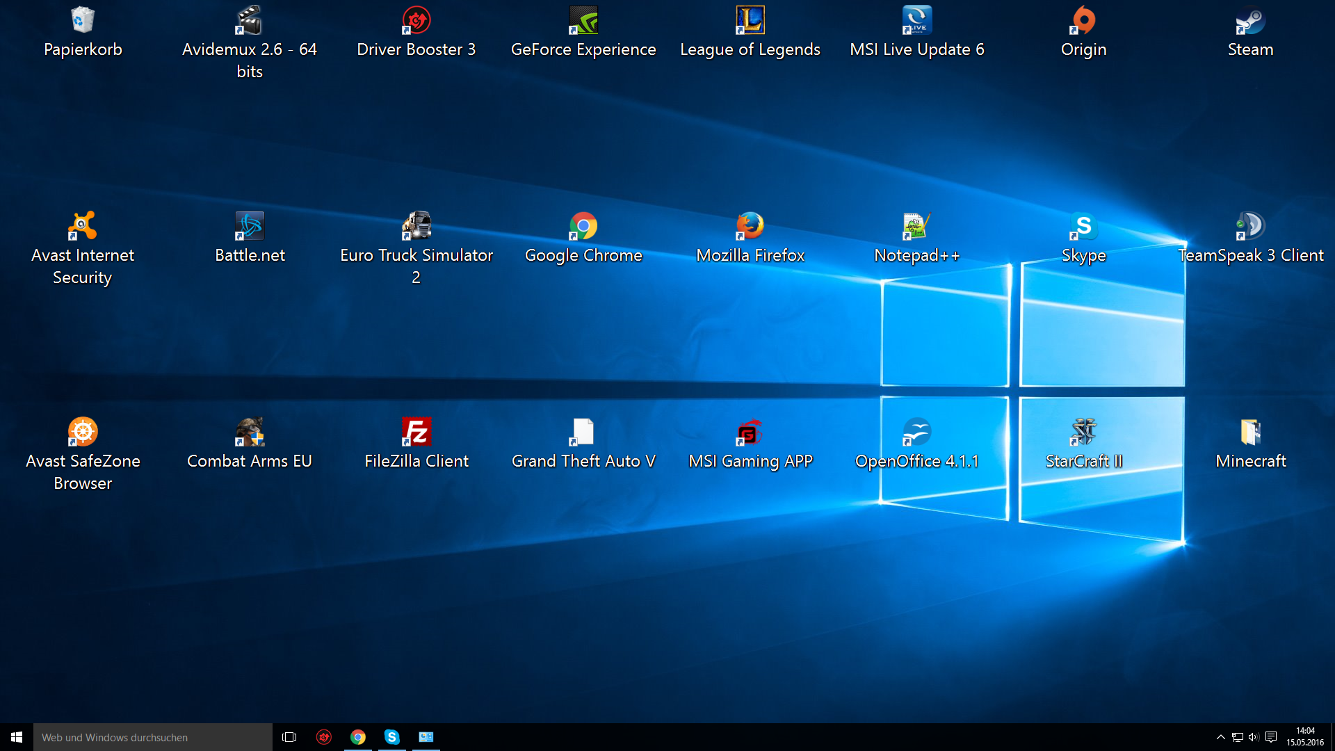 Nur die Schriftgröße auf meinem Windows 10 Desktop ist auf einmal
