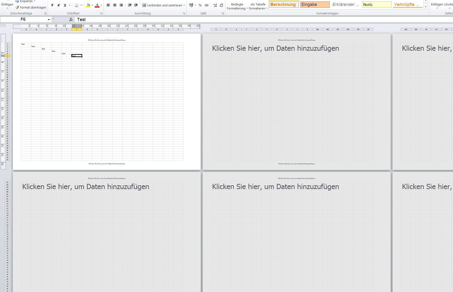 Nur erste Seite in Excel Tabelle anzeigen? (Microsoft Excel) Nur erste Seite in Excel Tabelle anzeigen? (Microsoft Excel)