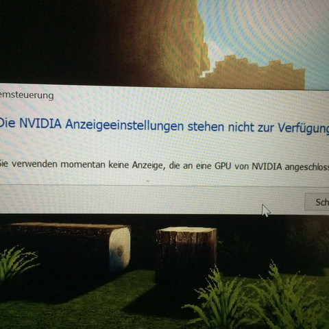 Nvidia Systemsteuerung steht nicht zur Verfügung. Die 