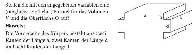 Oberfläche dieses Quaders berechnen? (Mathematik, Geometrie, Quader)