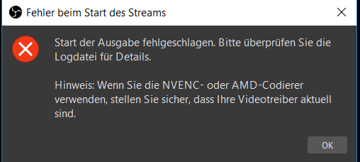 Obs Stream Starten Obs Stream Starten