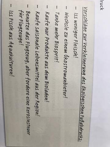 Ökologischer Fußabdruck? (Biologie, Umweltschutz, Ökologie)