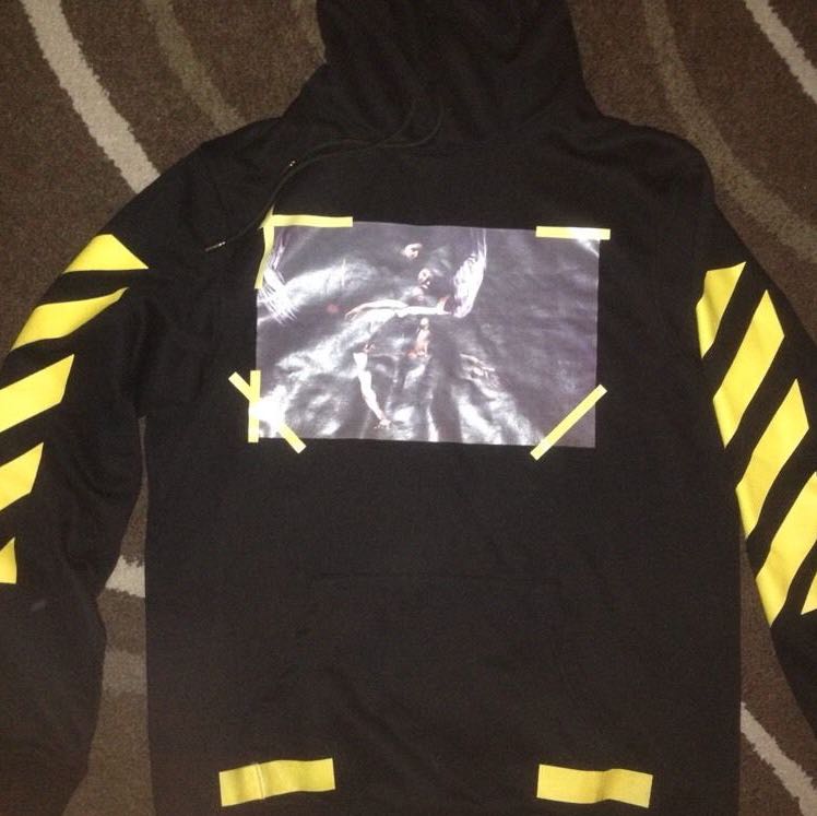 off white galaxy hoodie fake