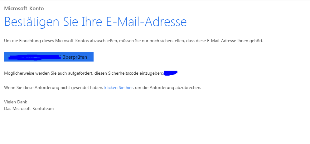 Keine Bestätigungsmail Keine Bestätigungsmail