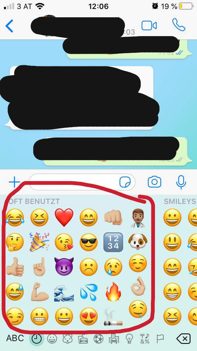 Benutzte löschen häufig emojis Emojis in