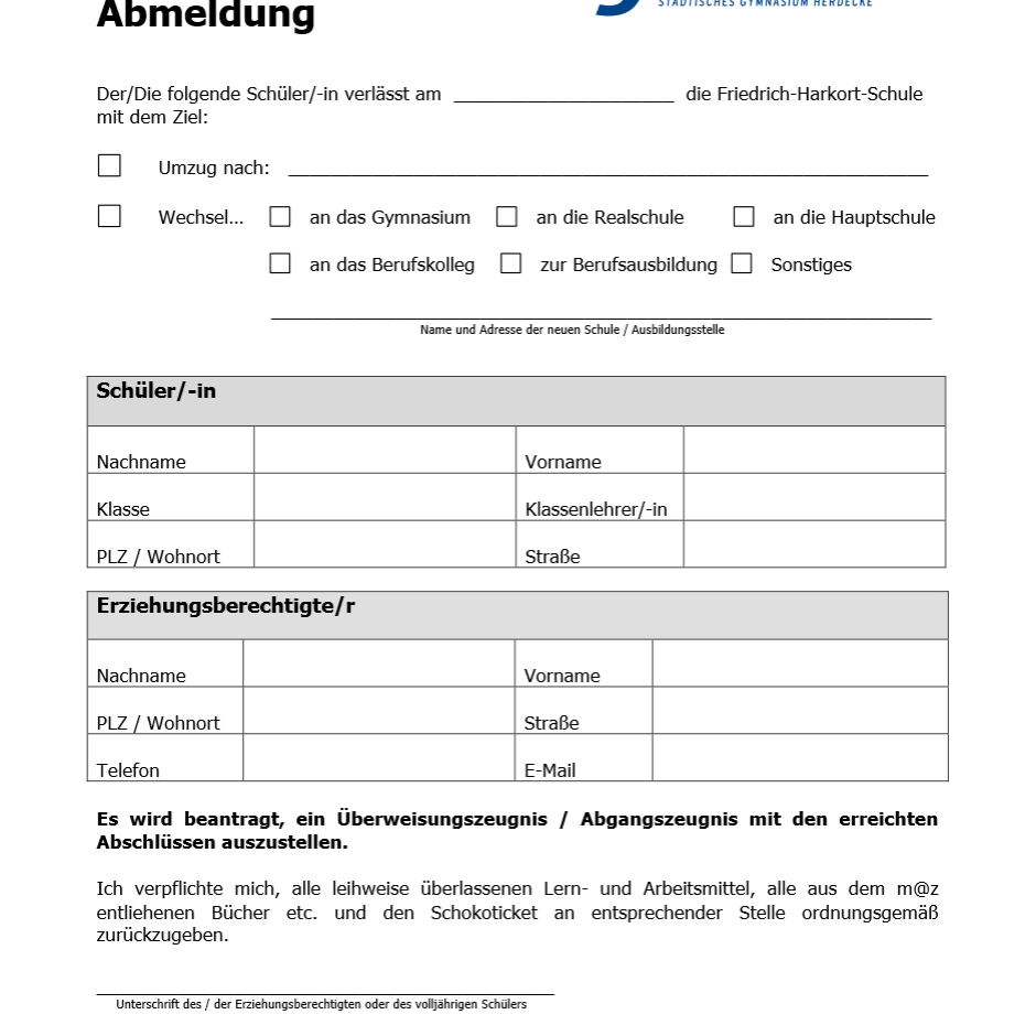 Ohne Einen Grund Anzugeben Von Schule Abmelden Ausbildung Und Studium Abmeldung Schule Abbrechen