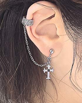 hier ein ear cuff :D - (Ohr, Ohrringe, Ohrloch)