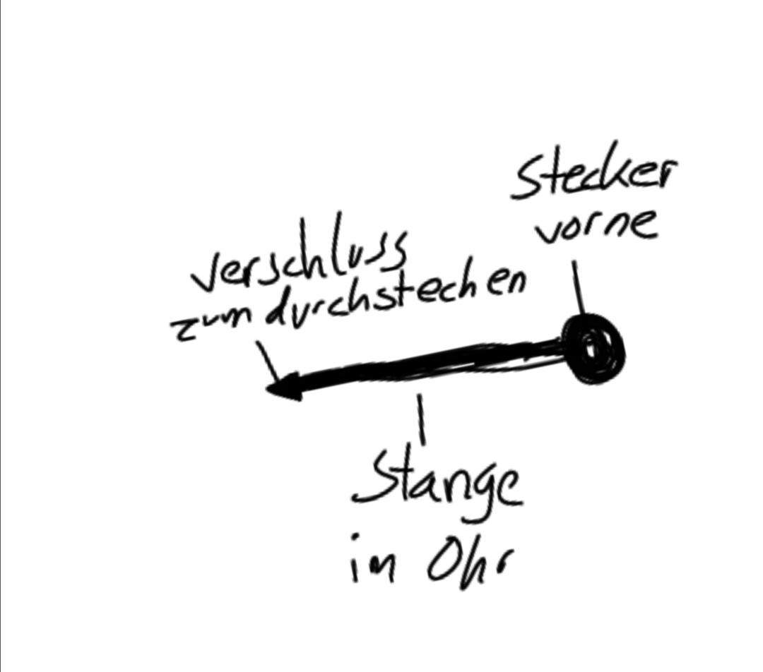 Ohrstecker aus Pistole geht nicht auf? (Piercing, Schmuck, Ohrringe)