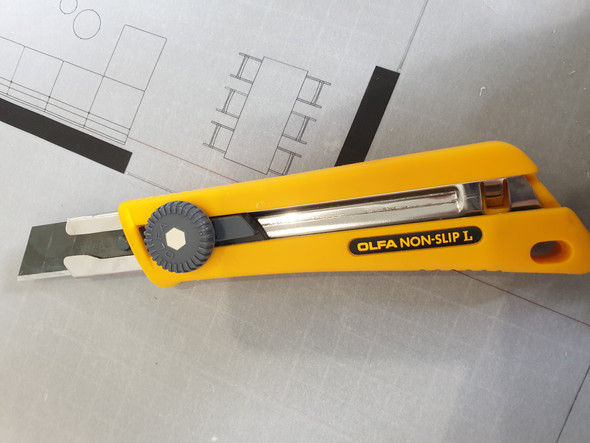 Olfa Non Slip Cuttermesser Klinge Wechseln