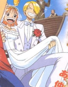 one piece nami x sanji (Anime, heiraten, Piraten)