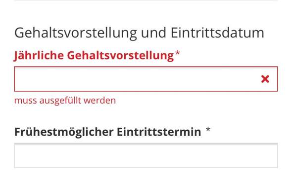 Online Bewerben Was Sollte Ich Als Gehaltsvorstellung Eingeben Ausbildung Und Studium Bewerbung Gehaltsvorstellung Ausbildung
