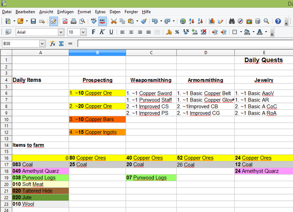 Ausschnitt vom.doc - (Excel, MMORPG, rechnen)