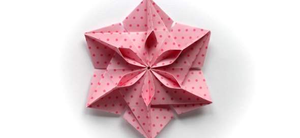 Blume Origami Anleitung Blumen Aus Papier Notizzettel Selber