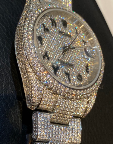 Iced out fake watch sales