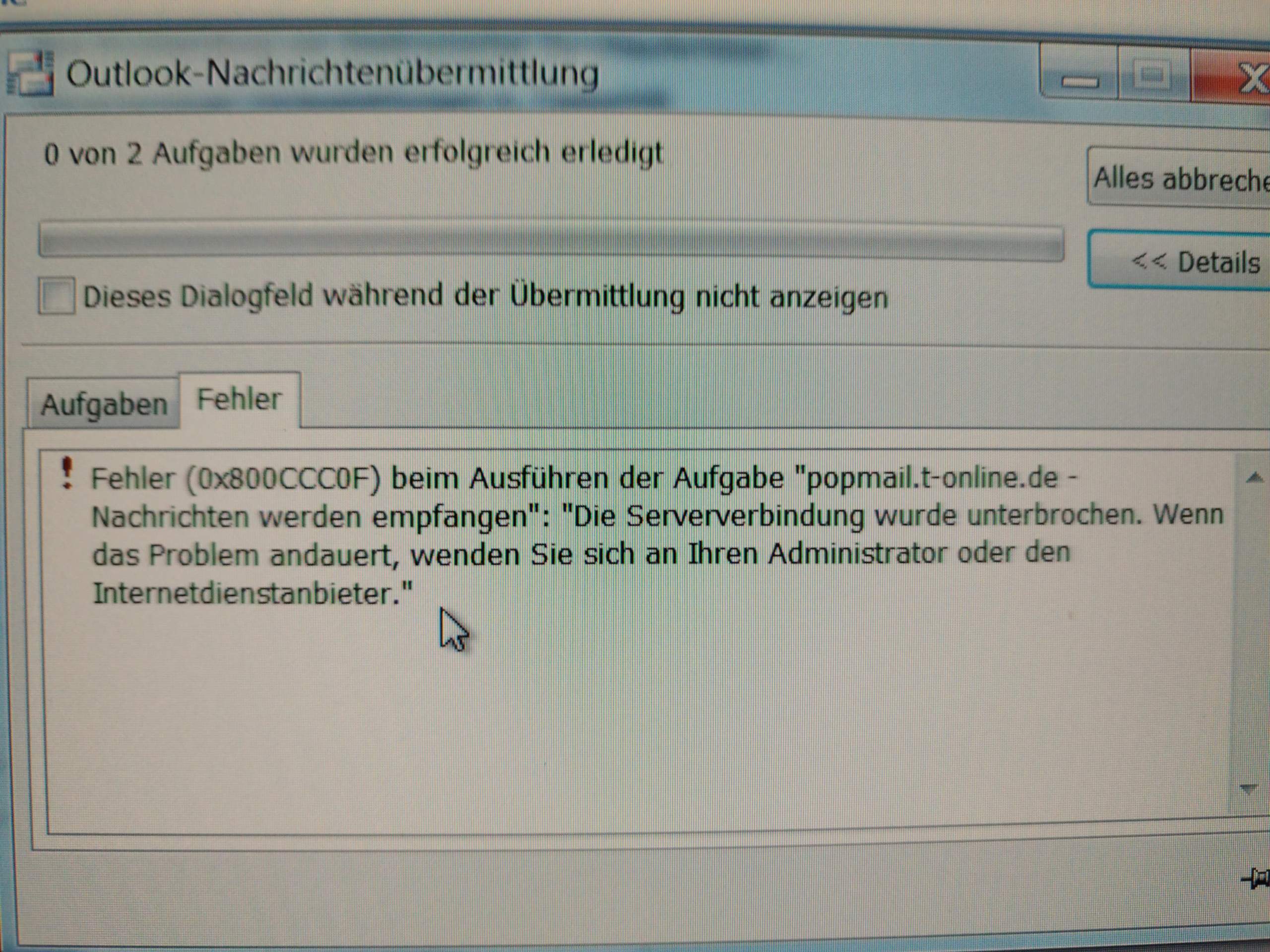 Outlook 2003 Windows 10 Fehler Beim Ausführen Der Operation