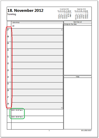 Tageskalender Zum Ausdrucken | Kalender