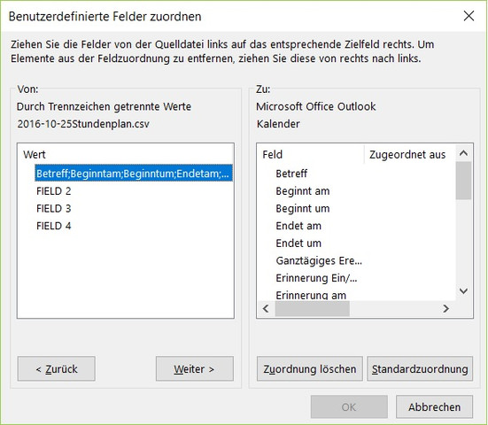 Spaltentitel sind zusammen - (Microsoft, Excel, Office)