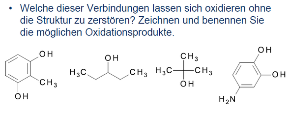 oxidationsprodukte - (Chemie, oxidation, chemisch)