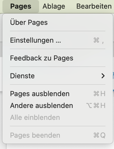 Pages lässt sich nicht beenden und Dokumente nicht öffnen - MacBook?