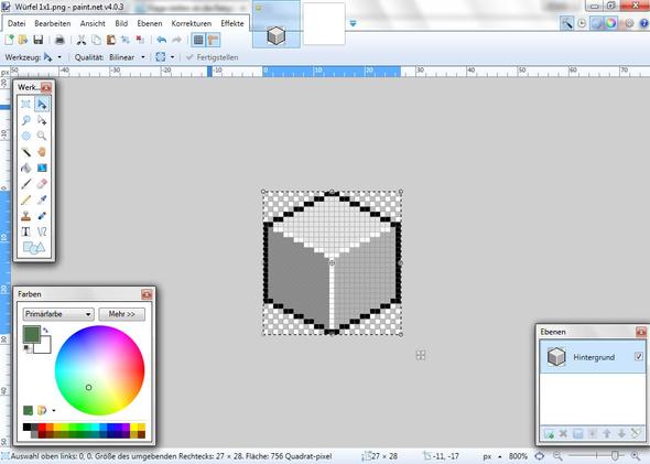 paint.net Auswahl ohne transparenten Hintergrund kopieren & einfügen