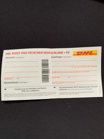 Paket  beschriften  wie DHL   Paket  beschriften  wie DHL
