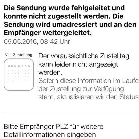 Paket Wurde Fehlgeleitet Wie Lange Dauert Das Post Dhl Deutsche Post