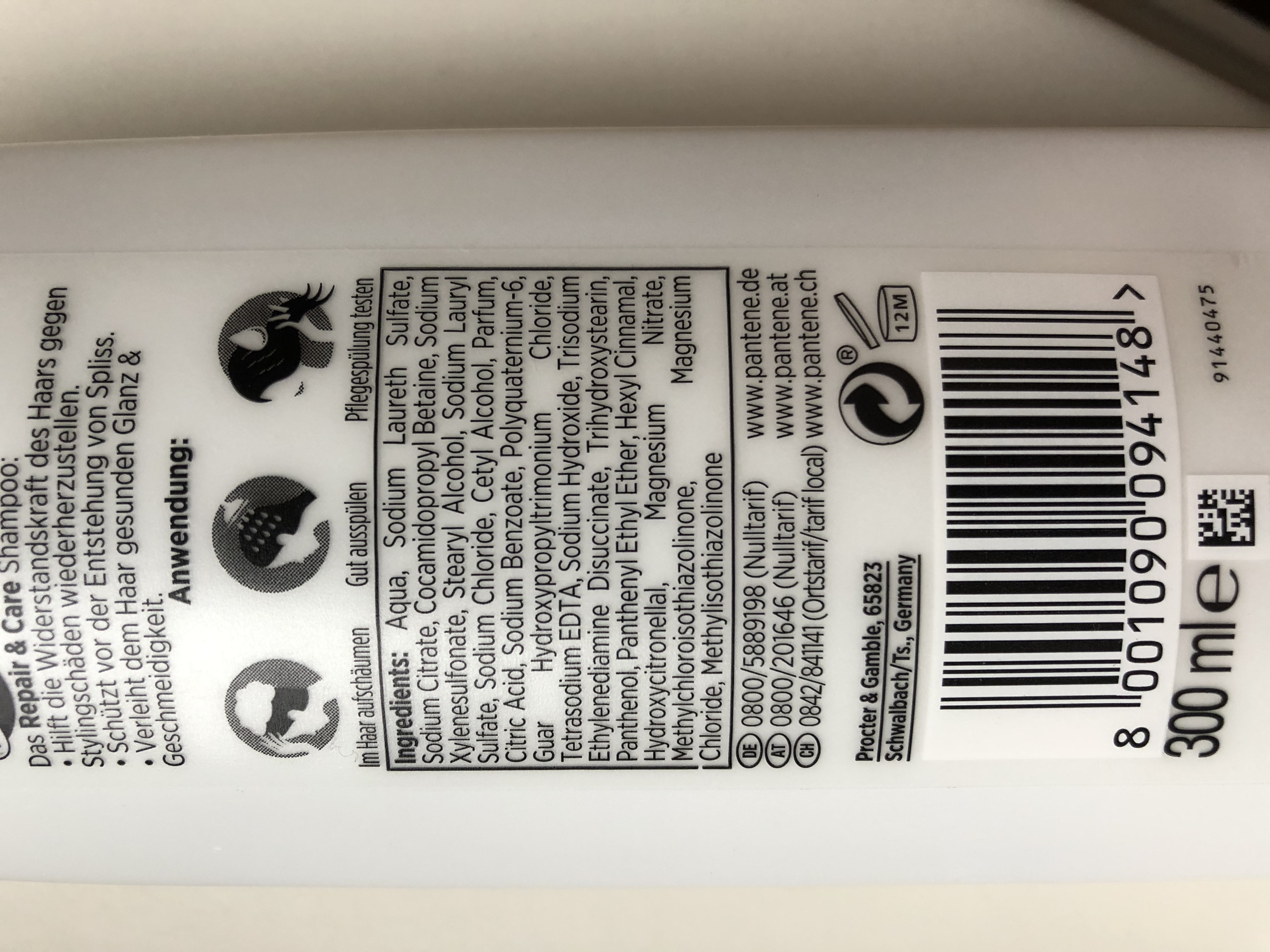 Pantene Pro V Repair & Care Shampoo Silikone? (Gesundheit, Haare, Beauty)