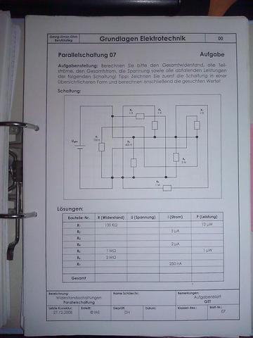 Parallelschaltung - (Elektronik, Schaltung, parallelschaltung)