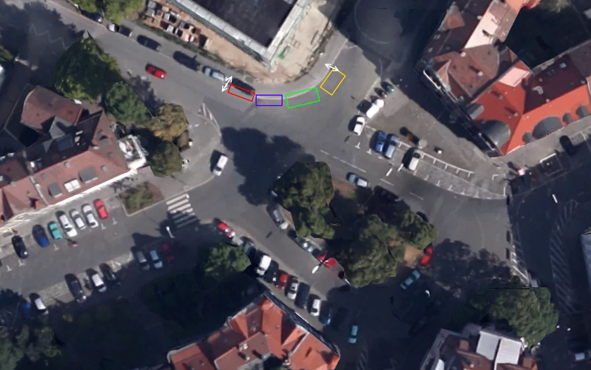 Parksituation, wer parkt falsch oder parken alle falsch/richtig? (StVO) (Auto, Fahrzeug)