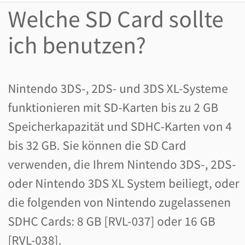 3DS SD Karte  - (Computer, Internet, Nintendo)