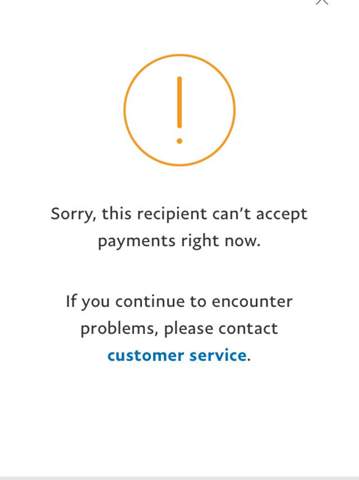 Paypal - Account nimmt keine Bezahlungen an?