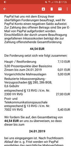 Paypal fordert Gebühren? (Recht, Wirtschaft und Finanzen)