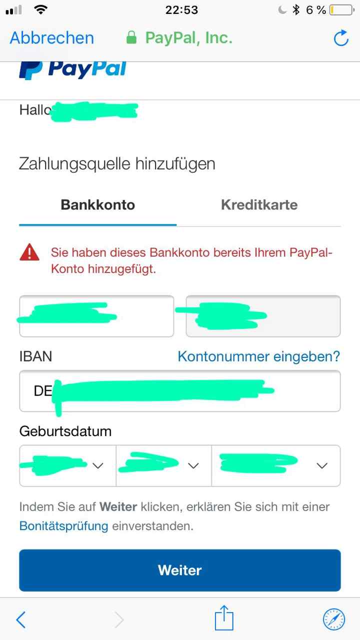 Paypal Anmeldung Funktioniert Nicht