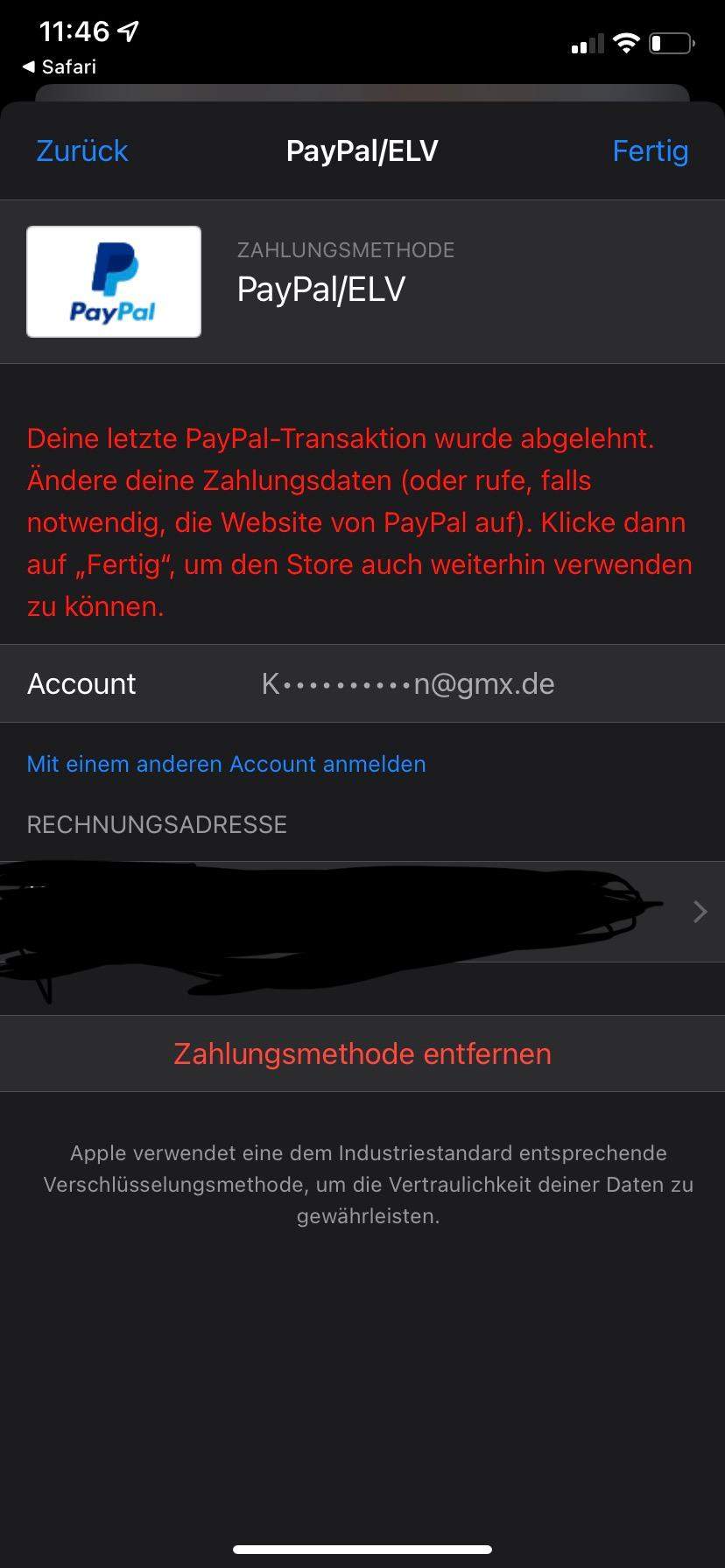 Paypal funktioniert nicht auf meinem Iphone? (Geld, Transaktion)