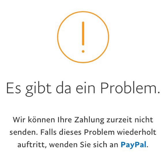 Paypal Kaufabwicklung Funktioniert Nicht