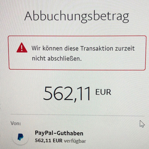 Paypal Geld Abbuchen Fehlgeschlagen Bank Wirtschaft Und Finanzen