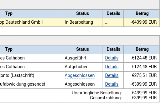 Paypal Hat Zu Wenig Geld Abgebucht