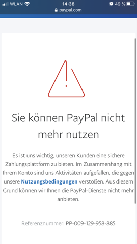 Paypal Konto Ohne Grund Gesperrt Was Soll Ich Machen