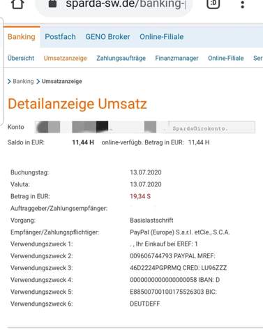 Paypal Lastschrift Auf Konto Aber Nichts Bestellt Ruckbuchung Moglich Betrug Bank Ruecklastschrift