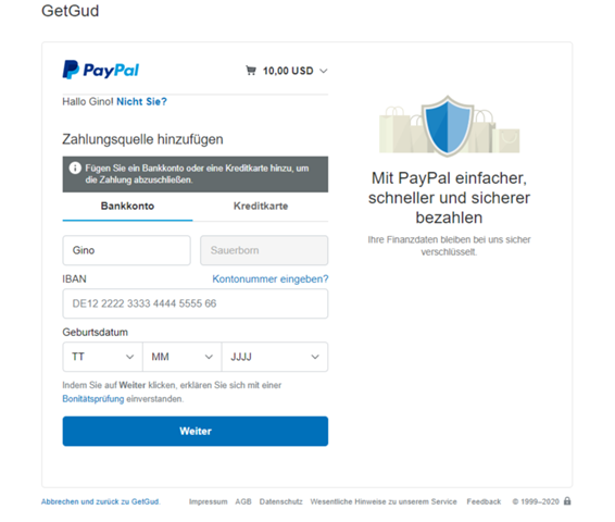 Sms nicht bestätigungscode paypal kommt Samsung Account