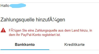 Paypal will immer ein neues Bankkonto was tun?