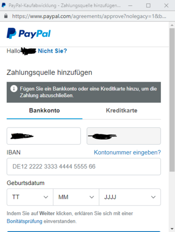 Gelost Zahlungsquelle Hinzufugen Obwohl Schon Vorhanden Paypal Community