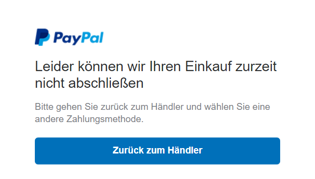 Paypal Zahlung Geht Nicht Obwohl Konto Bestätigt