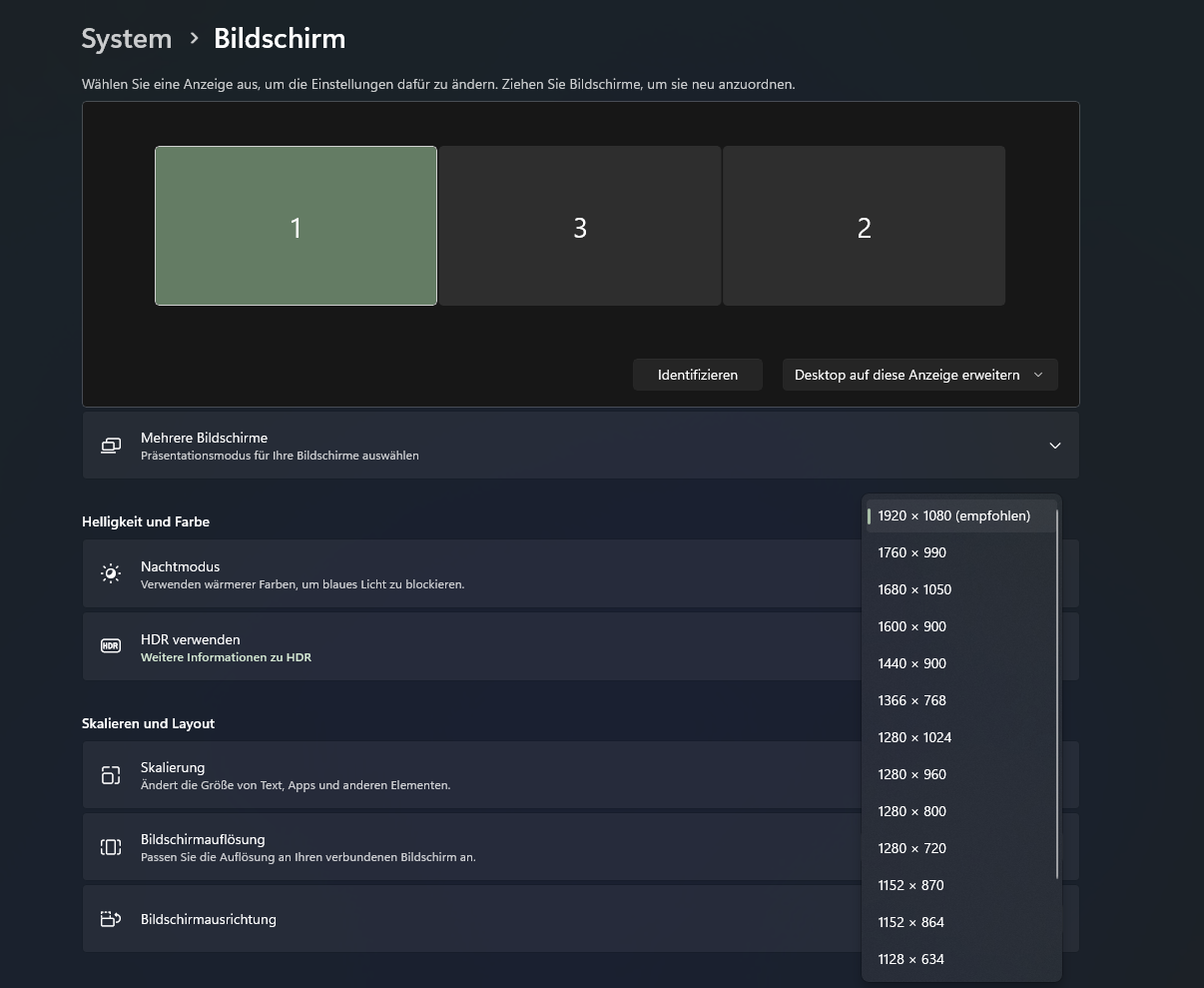 PC erkennt die Auflösung der Monitore falsch? (Monitor, Bildschirm