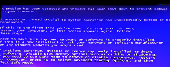 Der blaue Bildschirm - (PC, pc-betriebsystem)