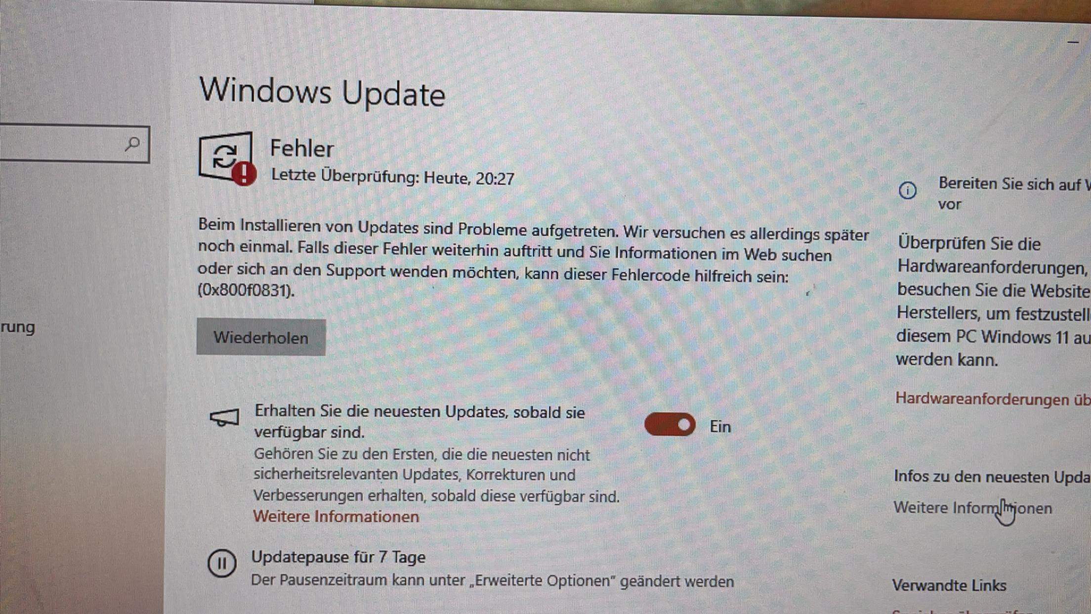 WINDOWS UPDATE SO FUNKTIONIERT ES visual data 3