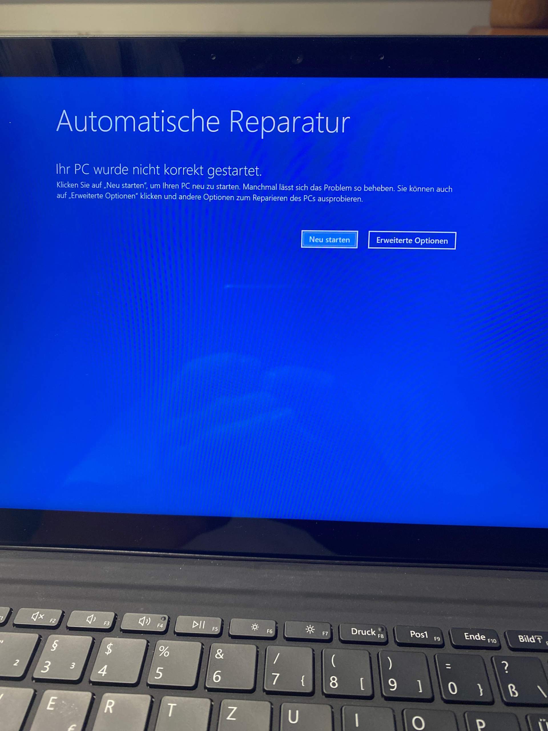 „Pc wurde nicht korrekt gestartet“? (Windows, Windows 10, Microsoft)