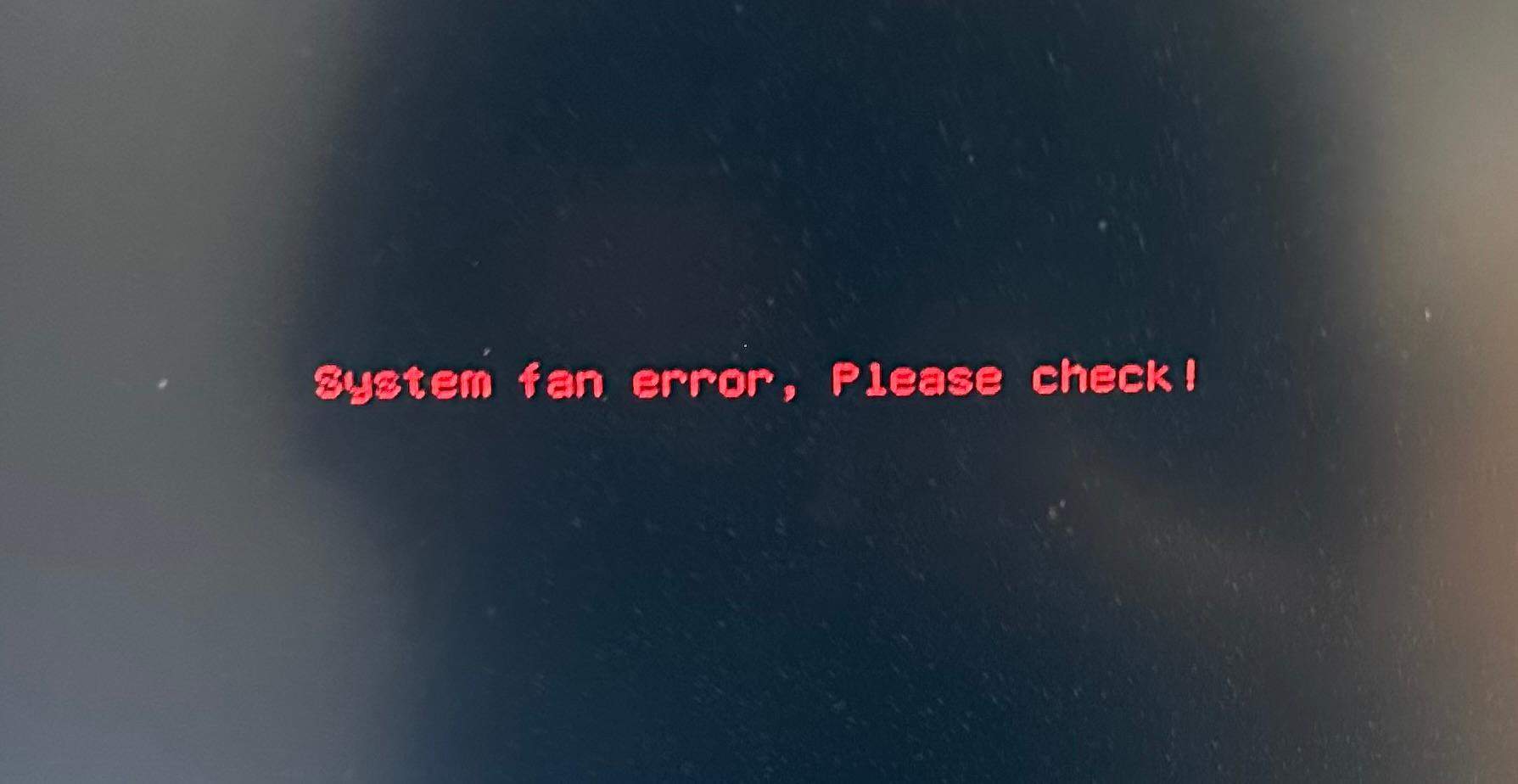 Pc zeigt System Fan error beim Start an? (Gaming PC, Netzteil, Lüfter)