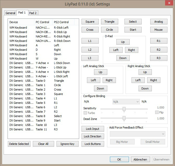 pcsx2 controller