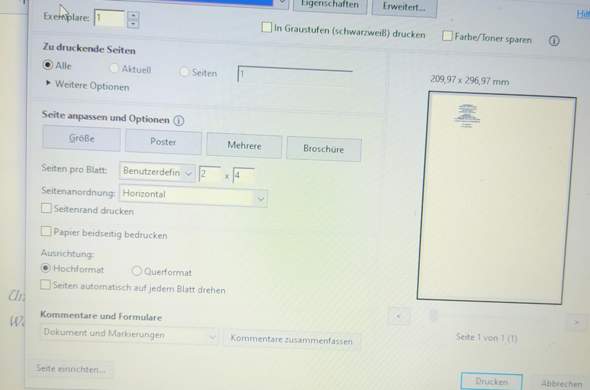 Pdf Datei 4 Mal Auf Ein Blatt Computer Technik Drucken